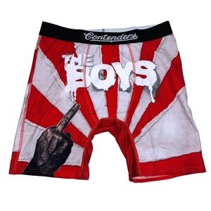 Contenders The Boys Never Meet Your Heroes Boxer Briefs Mens Small Red White NEW